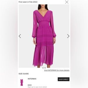 Intermix smocked midi dress